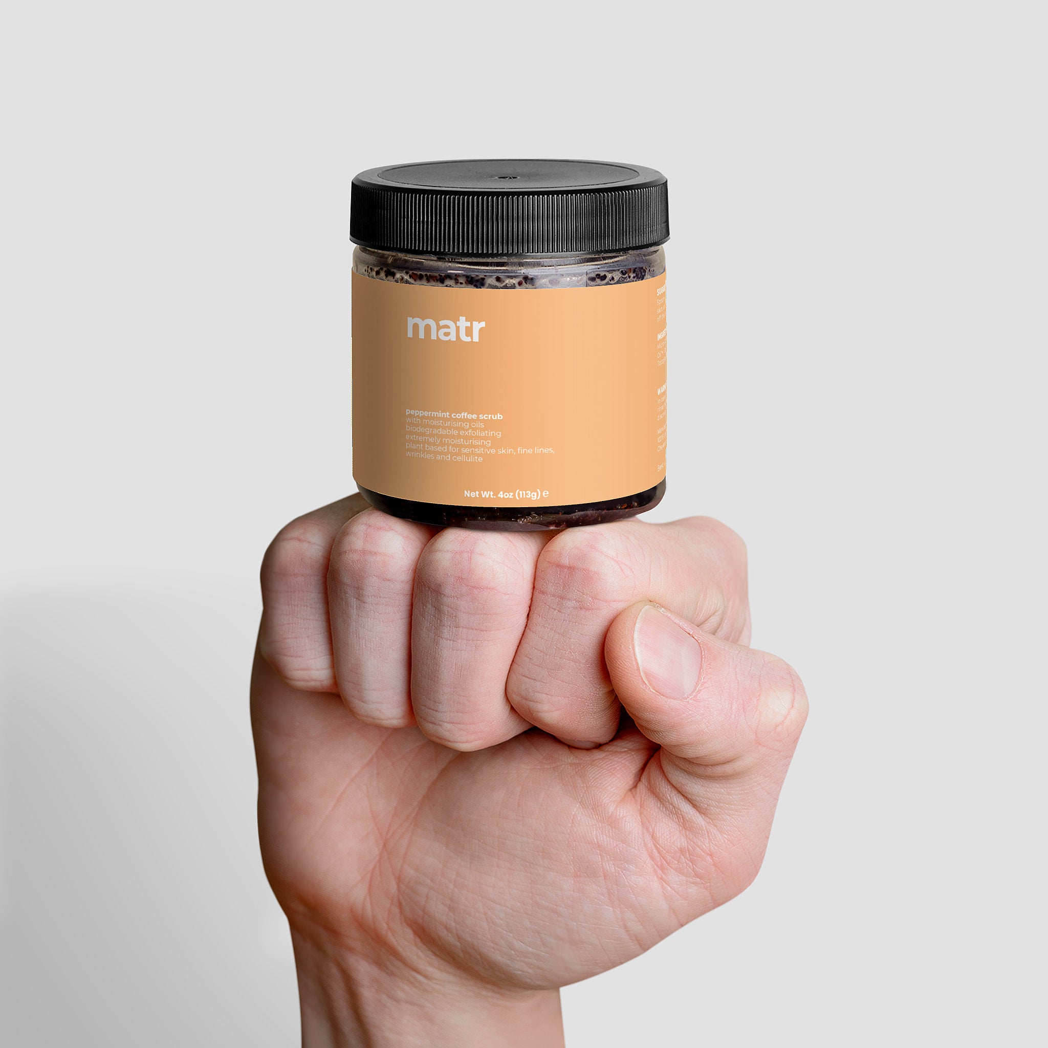 Peppermint Coffee Scrub for Cellulite