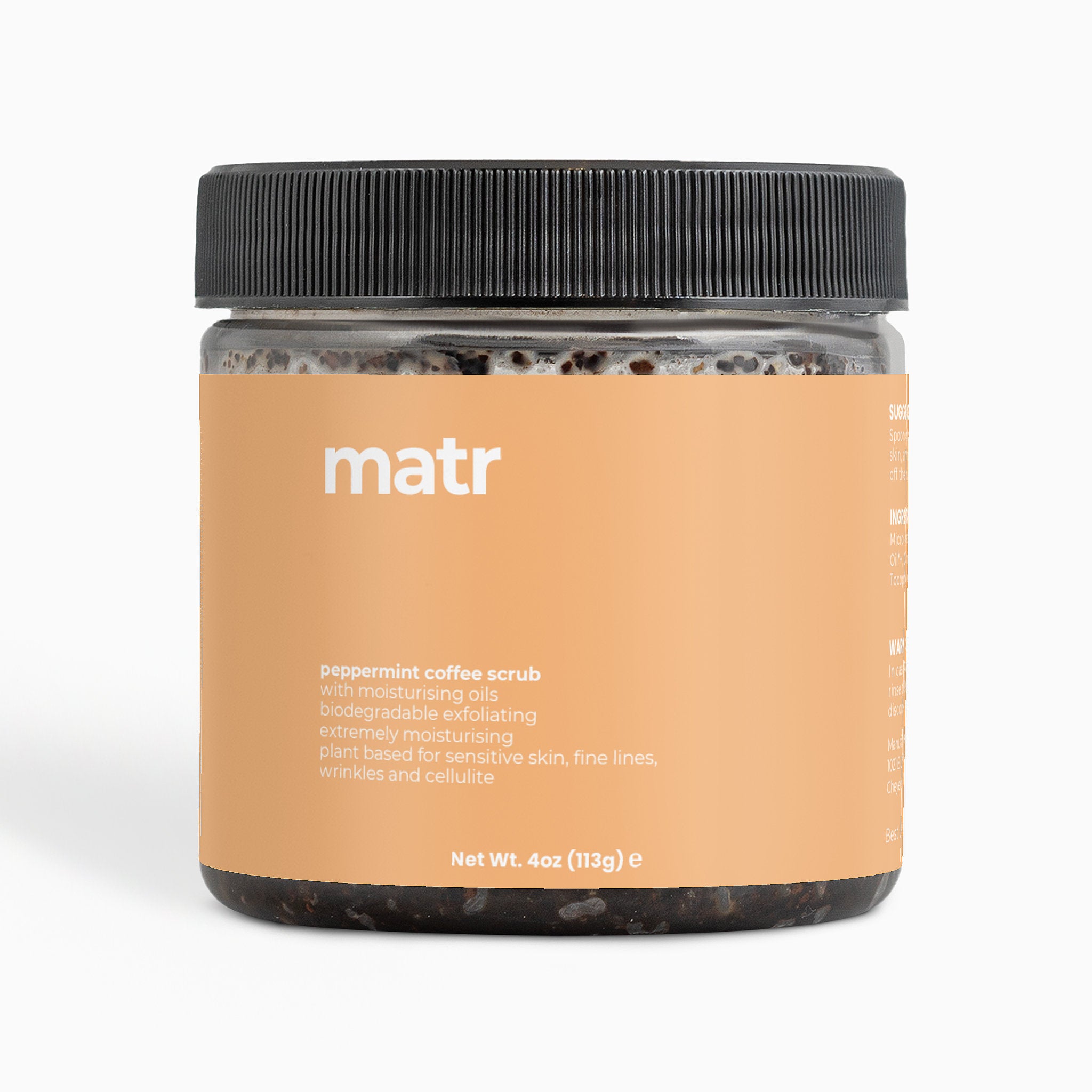 Peppermint Coffee Scrub for Cellulite