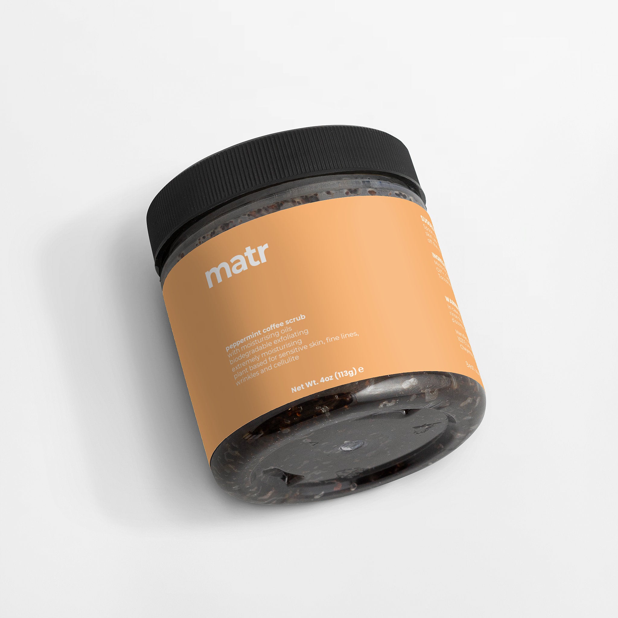 Peppermint Coffee Scrub for Cellulite