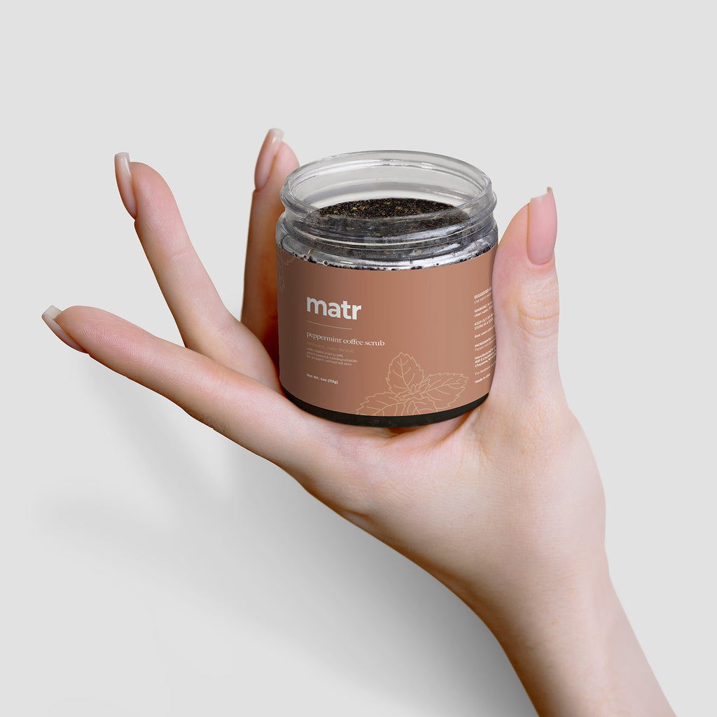 Peppermint Coffee Body Scrub for Cellulite & Skin Firmness