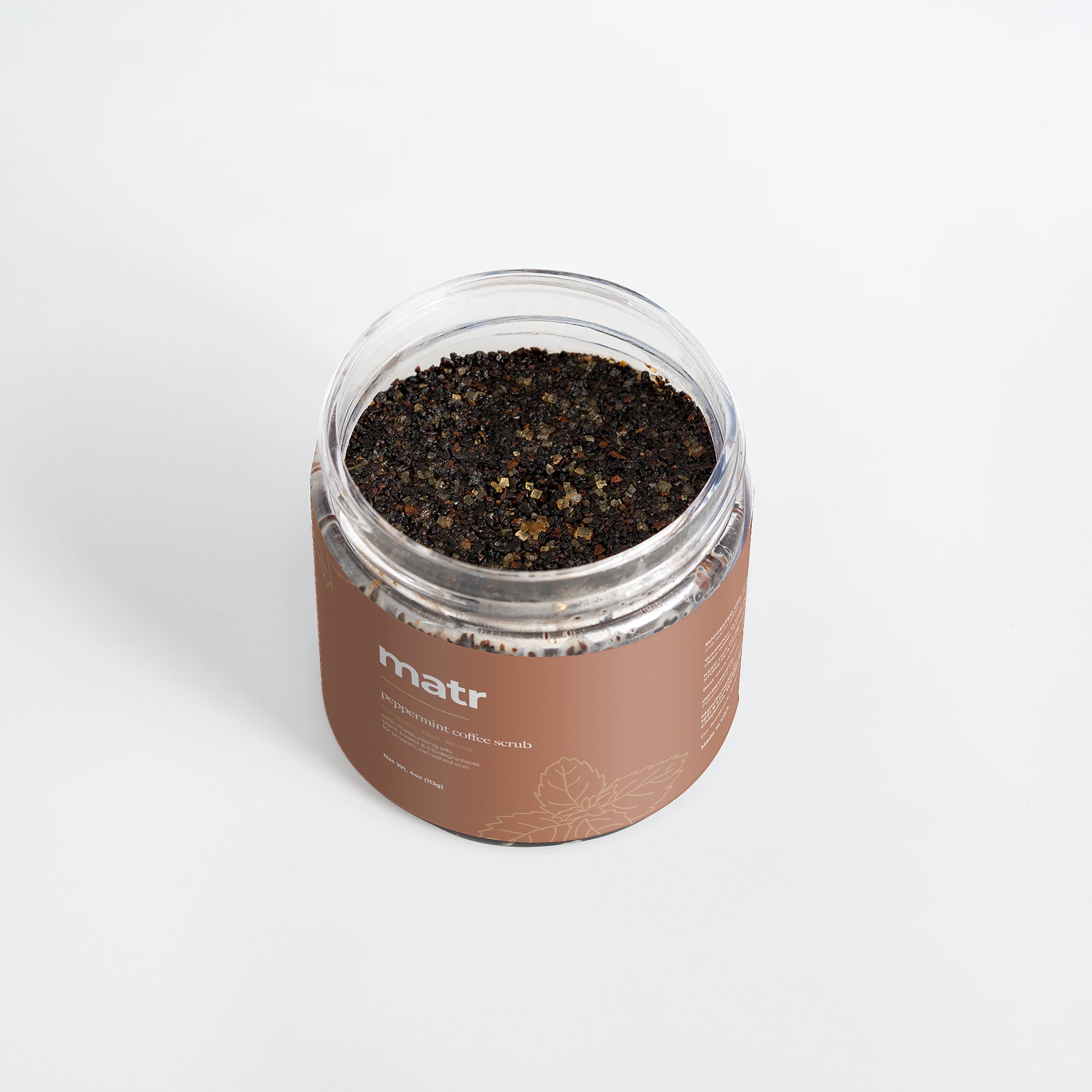 Peppermint Coffee Body Scrub for Cellulite & Skin Firmness
